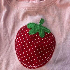 Carter's Pink and Red Strawberry & Polka Dot Short Set